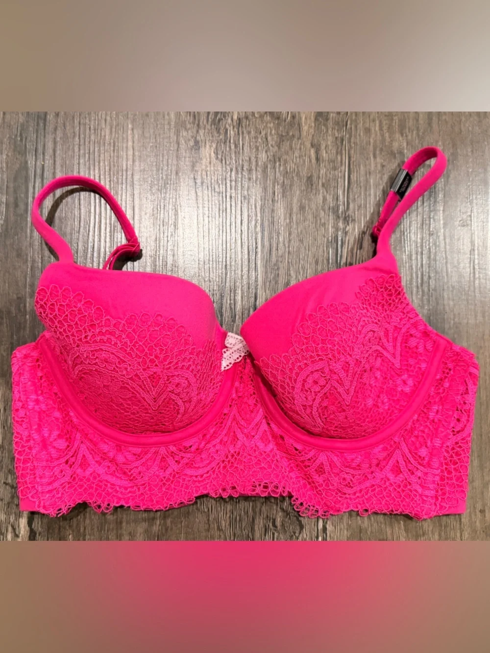 Final Price NEW IN BAG Victoria's Secret Hot Pink Lace Balconette Bra